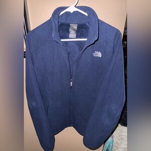 The North Face Women’s Full-Zip Fleece Jacket – Navy Blue (Size L)